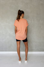 Load image into Gallery viewer, All You Need Cuff Tee in Burnt Coral
