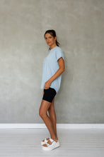 Load image into Gallery viewer, All You Need Cuff Tee in Cerulean
