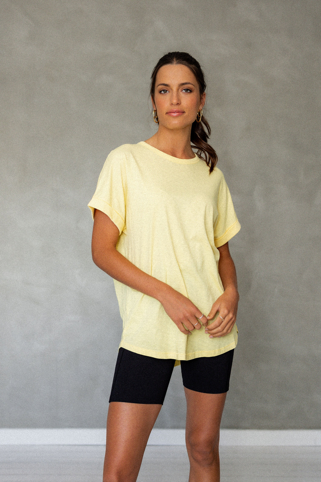 All You Need Cuff Tee in Sunshine