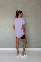 Load image into Gallery viewer, All You Need Cuff Tee in Purple Rose
