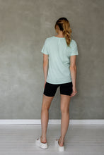 Load image into Gallery viewer, Before We Expire V-neck Tee in Beach Glass
