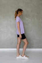 Load image into Gallery viewer, Before We Expire V-neck Tee in Purple Rose
