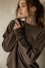 Load image into Gallery viewer, Ever Be Round Neck Sweater - Dark Brown
