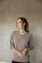 Load image into Gallery viewer, Ever Be Round Neck Sweater - Light Brown
