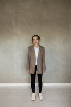 Load image into Gallery viewer, My Love Boyfriend Jacket - Brown/Navy/Black Plaid
