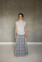 Load image into Gallery viewer, Break Of Dawn Maxi Skirt - Blue Plaid
