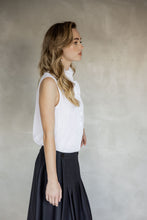 Load image into Gallery viewer, Like You Do Frill Neck Top (white)
