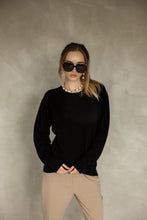 Load image into Gallery viewer, Ever Be Round Neck Sweater - Black
