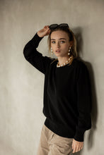 Load image into Gallery viewer, Ever Be Round Neck Sweater - Black
