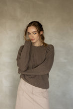 Load image into Gallery viewer, Ever Be Round Neck Sweater - Dark Brown
