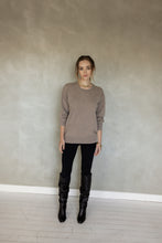 Load image into Gallery viewer, Ever Be Round Neck Sweater - Light Brown
