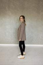 Load image into Gallery viewer, My Love Boyfriend Jacket - Brown/Navy/Black Plaid
