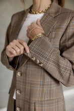 Load image into Gallery viewer, My Love Boyfriend Jacket - Brown/Navy/Black Plaid
