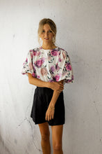 Load image into Gallery viewer, Puff Sleeve Top (Rose Print)
