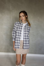 Load image into Gallery viewer, Like Before Boyfriend Shirt - Blue Plaid
