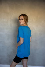 Load image into Gallery viewer, All You Need Cuff Tee in Ibiza Blue
