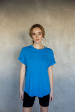 Load image into Gallery viewer, All You Need Cuff Tee in Ibiza Blue
