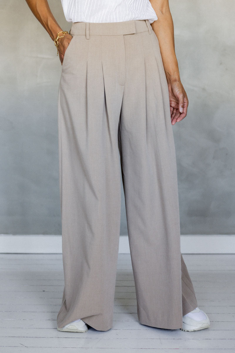 Over and Over Wide Leg Pant - Stone – Mazu NZ