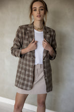 Load image into Gallery viewer, My Love Boyfriend Jacket - Brown, Red, Black Plaid
