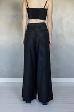 Load image into Gallery viewer, Over and Over Wide Leg Pant - Black Stripe
