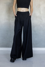 Load image into Gallery viewer, Over and Over Wide Leg Pant - Black Stripe
