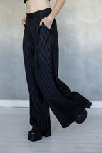 Load image into Gallery viewer, Over and Over Wide Leg Pant - Black Stripe
