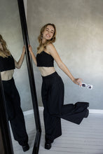 Load image into Gallery viewer, Over and Over Wide Leg Pant - Black Stripe
