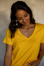 Load image into Gallery viewer, Before We Expire V-neck Tee in Day Lily
