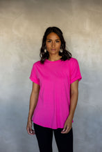 Load image into Gallery viewer, All You Need Cuff Tee in Fuchsia Fedora
