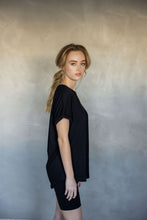 Load image into Gallery viewer, Before We Expire V-neck Tee in Black
